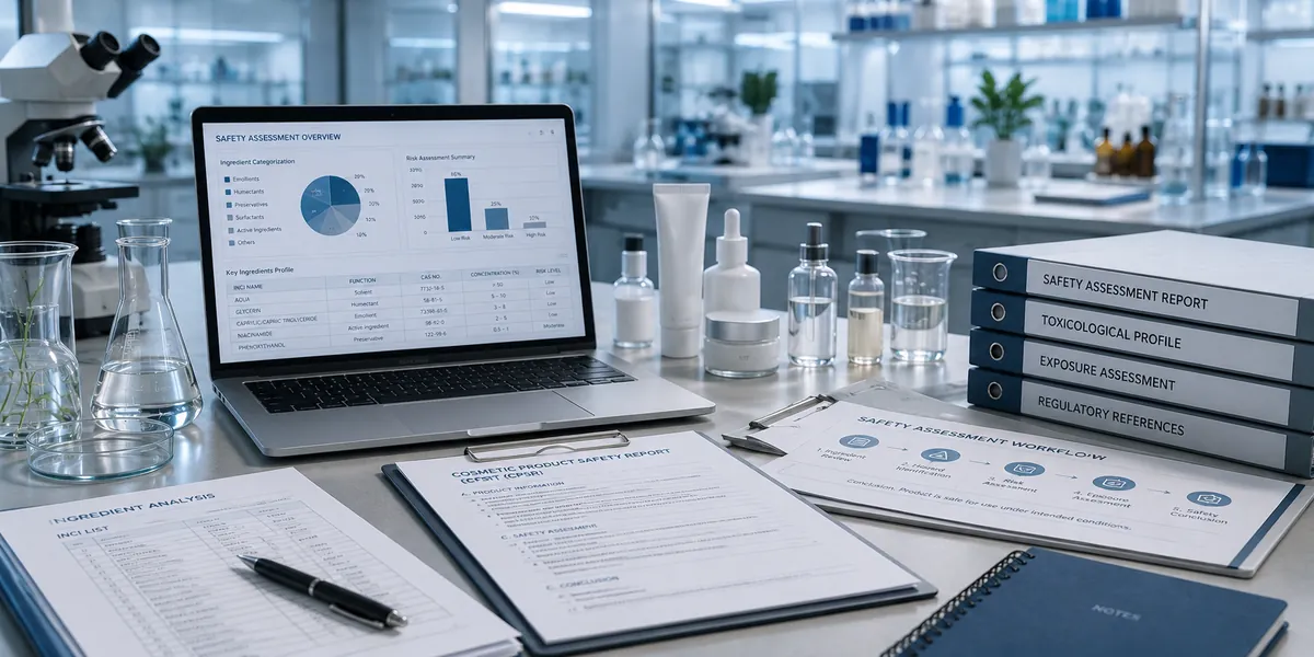 Cosmetic assessment documents and laboratory materials
